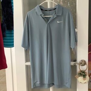 Nike Men's Light Blue Polo Shirt